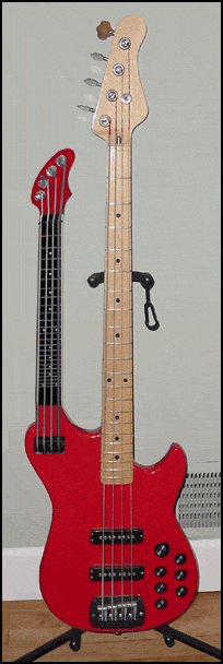 Doubleneck Ashbory Bass Guitar